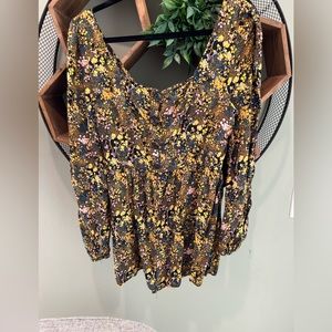Floral romper, urban outfitters, size large